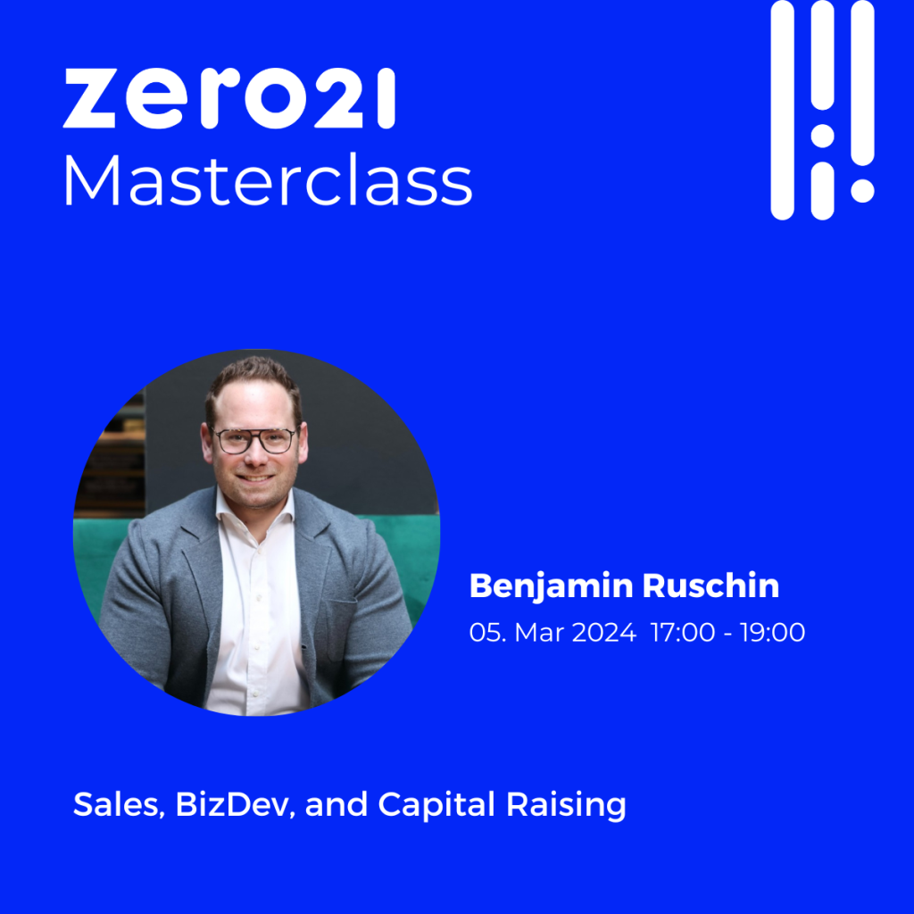 zero21_Sales, BizDev, and Capital Raising